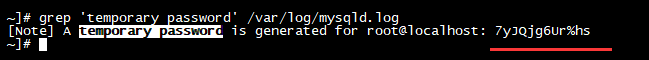 mysql的初始密码查询